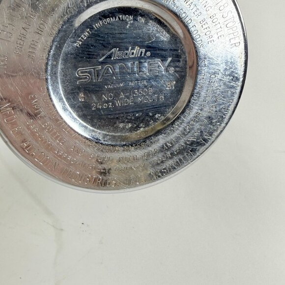 Vintage Stanley 16oz Green Vacuum Insulated Stainless Steel Thermos Bottle - Picture 7 of 9